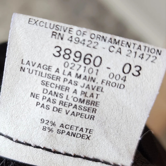 Gunne Sax black sparkle spaghetti strap low back maxi dress.  Size 9. - Picture 15 of 15